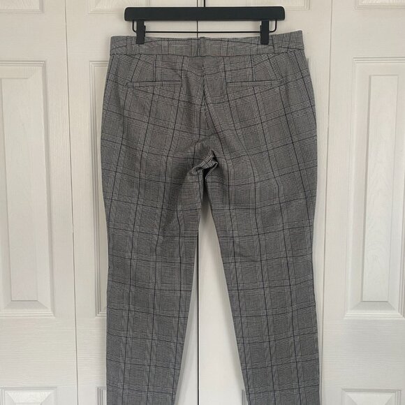 NWOT  Banana Republic Sloan Skinny-Fit Plaid Gray Pant - Picture 2 of 7